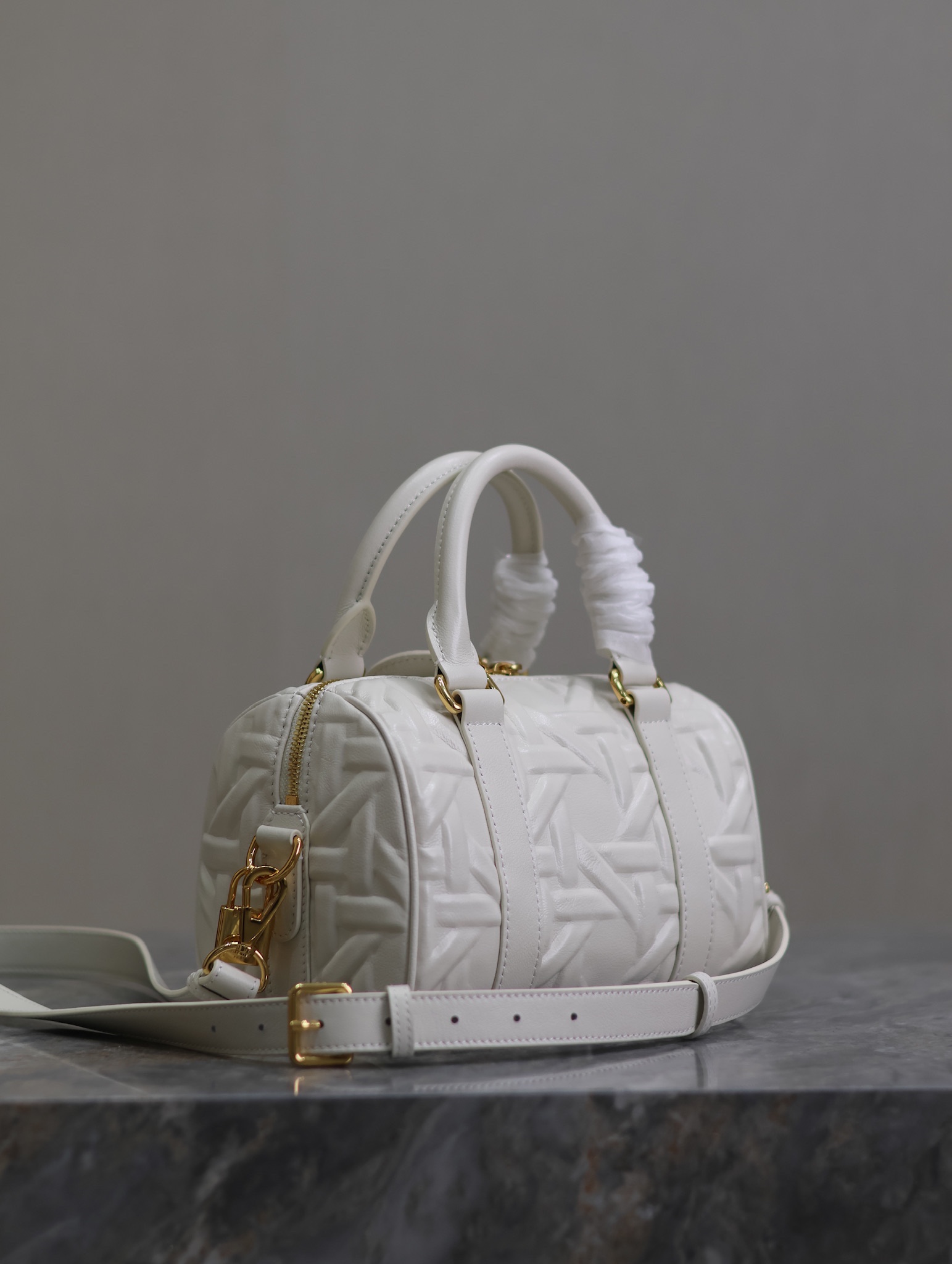 Dior Groove 20 Bag White Graphic Cannage Calfskin